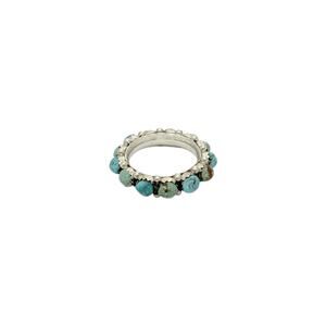 TURQUOISE TUESDAY Wild Romance Eternity Ring Turquoise & Silver 6